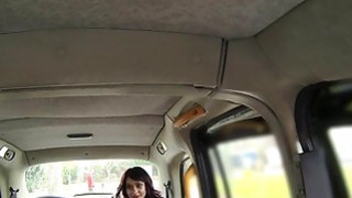 Ebony beauty fucks for free cab drive in public